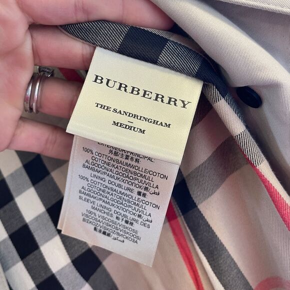 Burberry The Sandringham Trench Coat Women’s Sise M - Picture 16 of 17